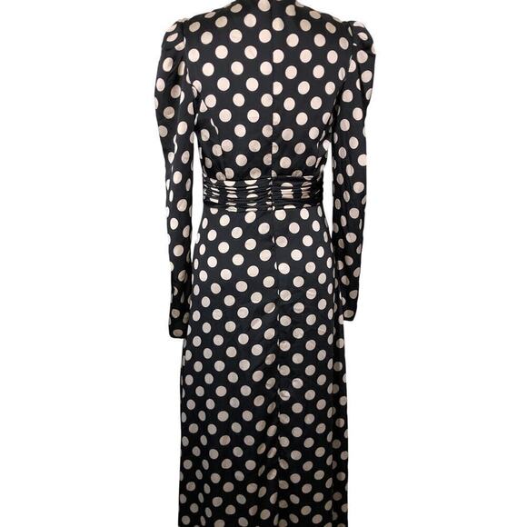 Ieena for Mac Duggal Polka Dot Dress 26572 High Slit Size 0 - Picture 5 of 9